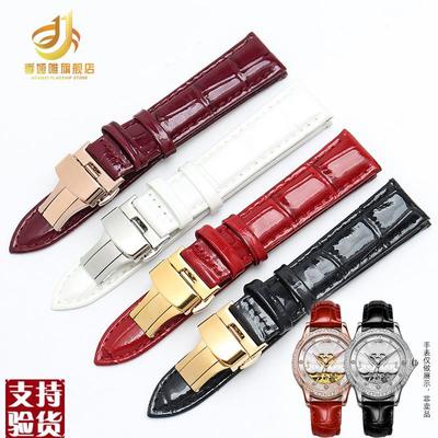 适配原厂保时捷手表带50018 51021 6065 6036 603V5蝴蝶扣真皮表