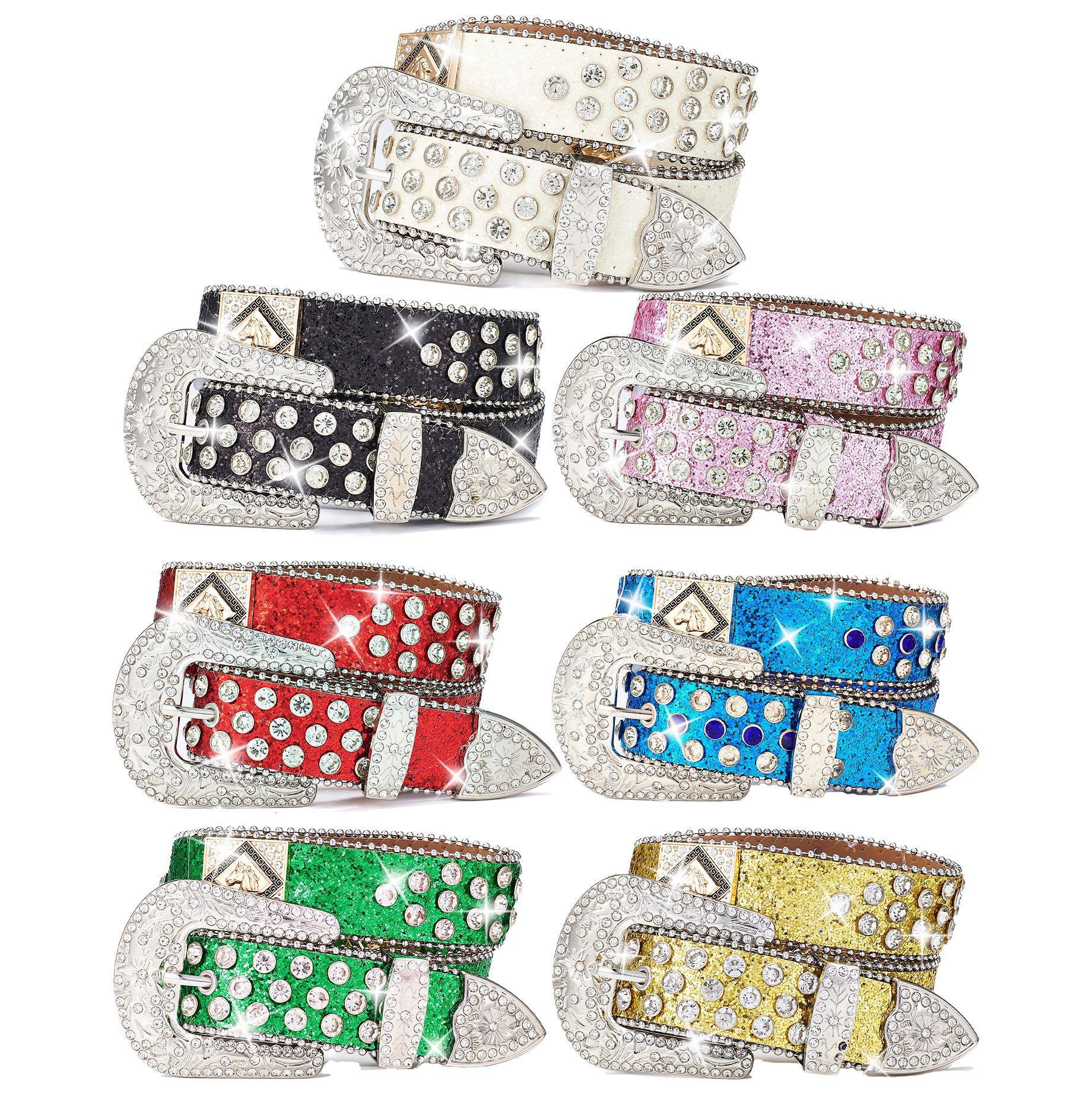 2025新款男女歌手朋克腰带欧美镶嵌水钻亮片菱形方片摇滚时尚皮带,服饰配件/皮带/帽子/围巾,腰带/皮带/腰链,淘宝优惠券,粉丝福利购,淘宝优惠卷