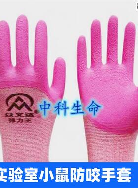 大鼠操作手套实验室小鼠防咬手套防护手套大小y鼠尾静脉腹腔防抓