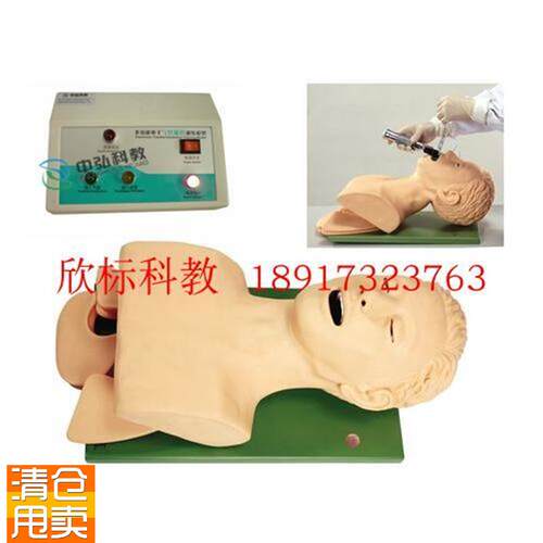 电子人体气管插管模o具成人气管插管护士练习用气管插管教学教具