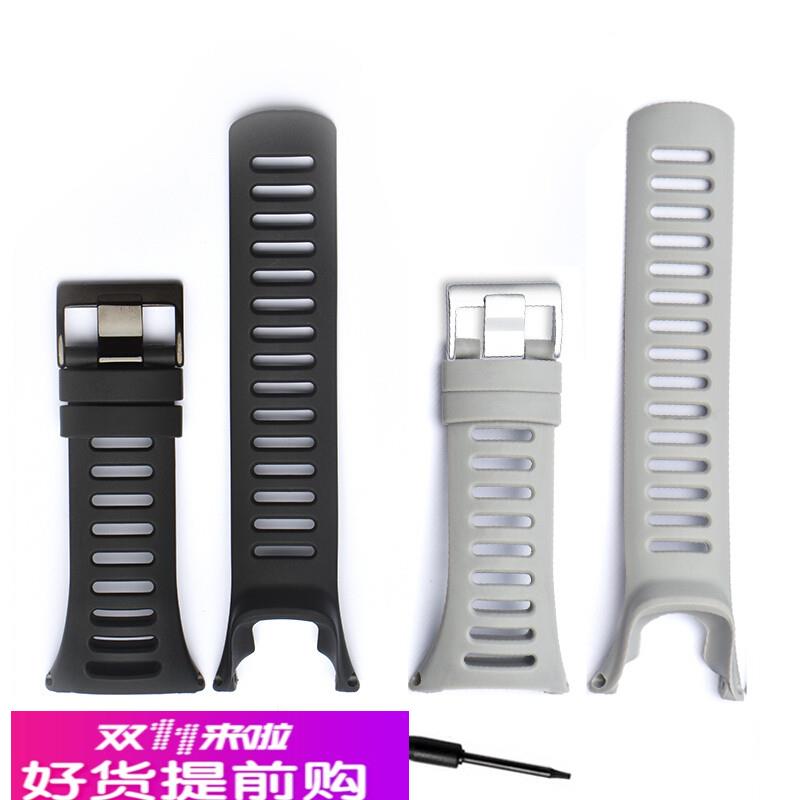 代用颂拓suunto拓野3表带AMBIT3R酷黑GPS 3peak户外硅胶表带男