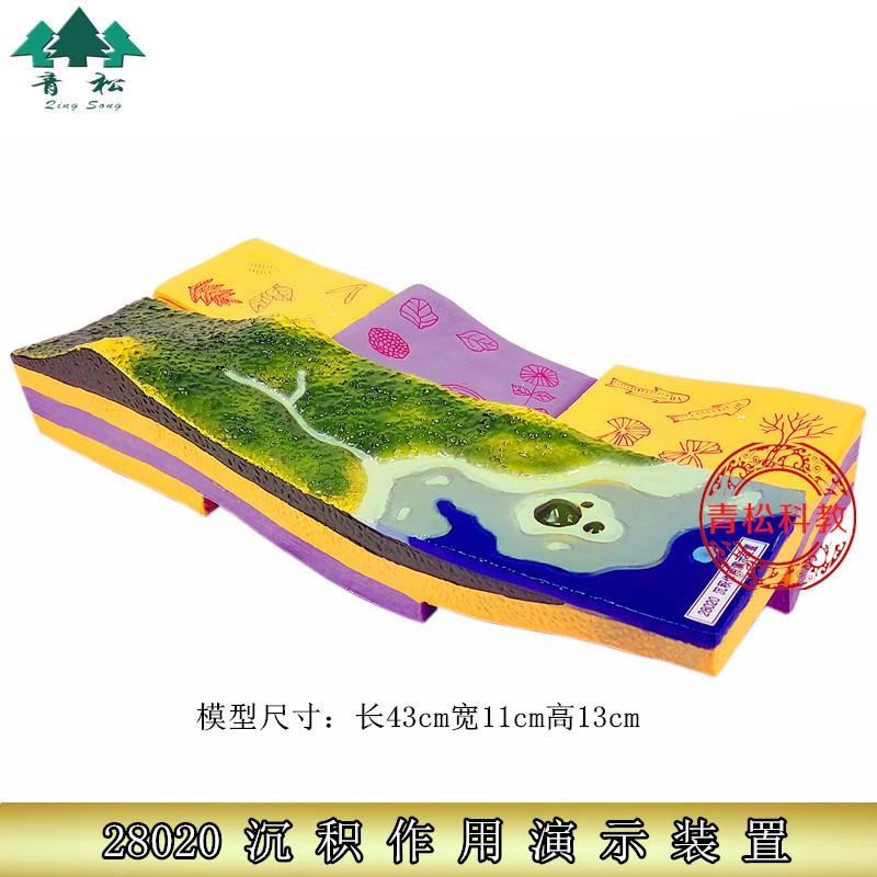 沉积作用b演示装置模型 教具实验器材 地理地表地壳运动地质教学