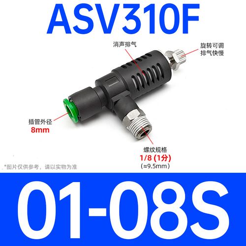 ASV410F-02-08S快速排气阀节流阀快速排气阀ASV310F-10S放气阀ASV