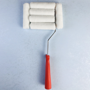 拇指短羊毛4寸小滚筒12个盒装 滚刷细毛乳胶漆底面漆平涂油漆辊子