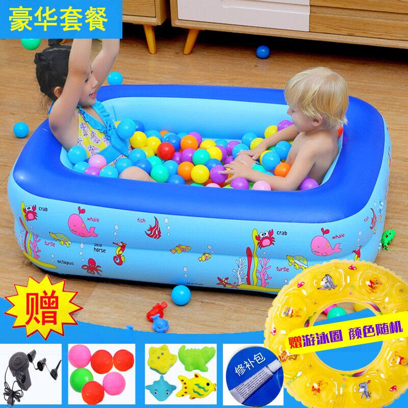 云沐堂儿童泡澡浴桶婴儿游泳池充气折叠浴盆幼儿泡澡桶洗澡桶卡通