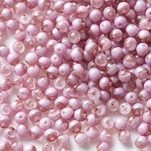 （20颗）进口捷克珠4mm杜鲁克回珠手工串珠手链项链耳环材料配件