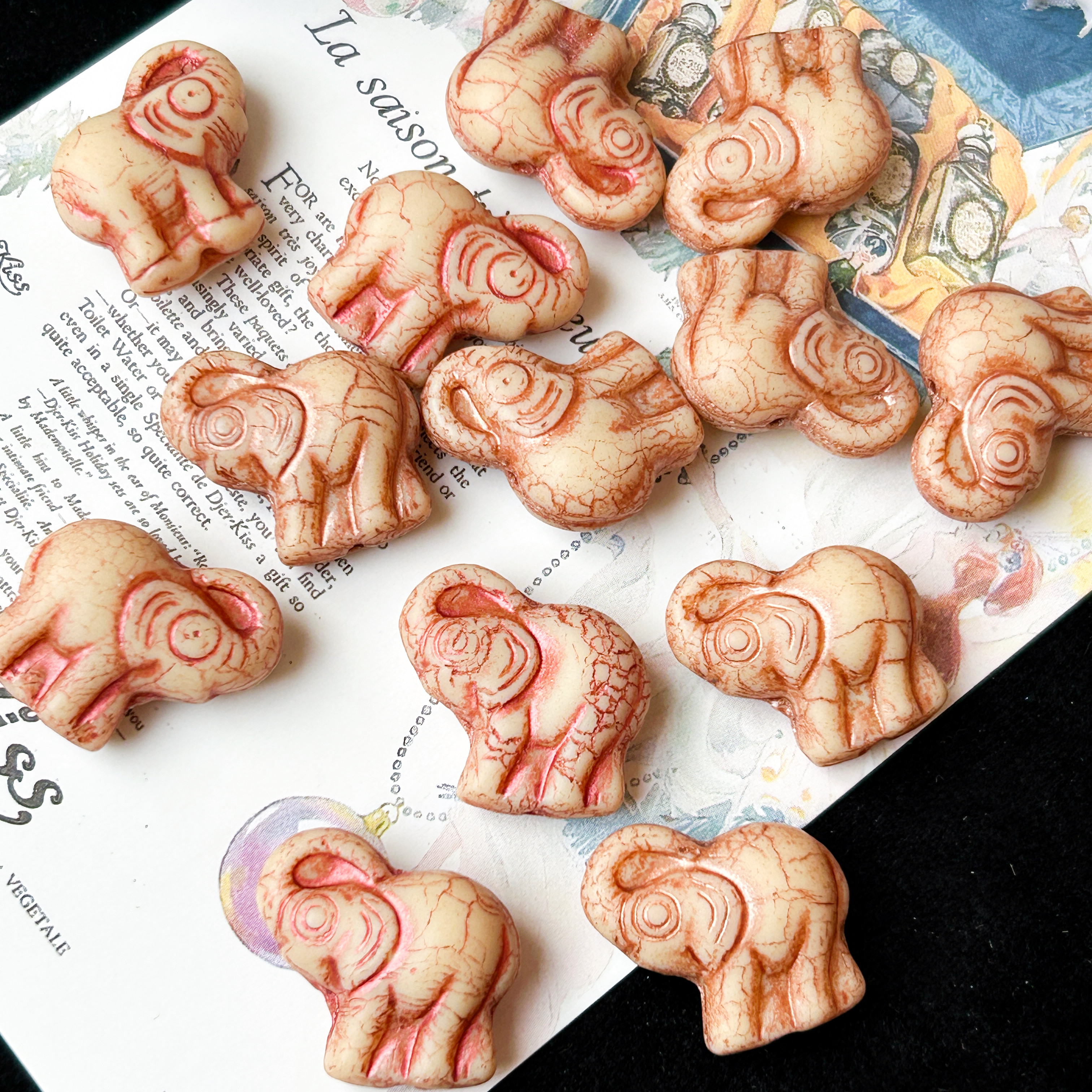 进口琉璃珠20*21mm大象珠手工diy串珠手链项链耳环材料配件散珠,饰品/流行首饰/时尚饰品新,其他DIY饰品配件,淘宝优惠券,粉丝福利购,淘宝优惠卷