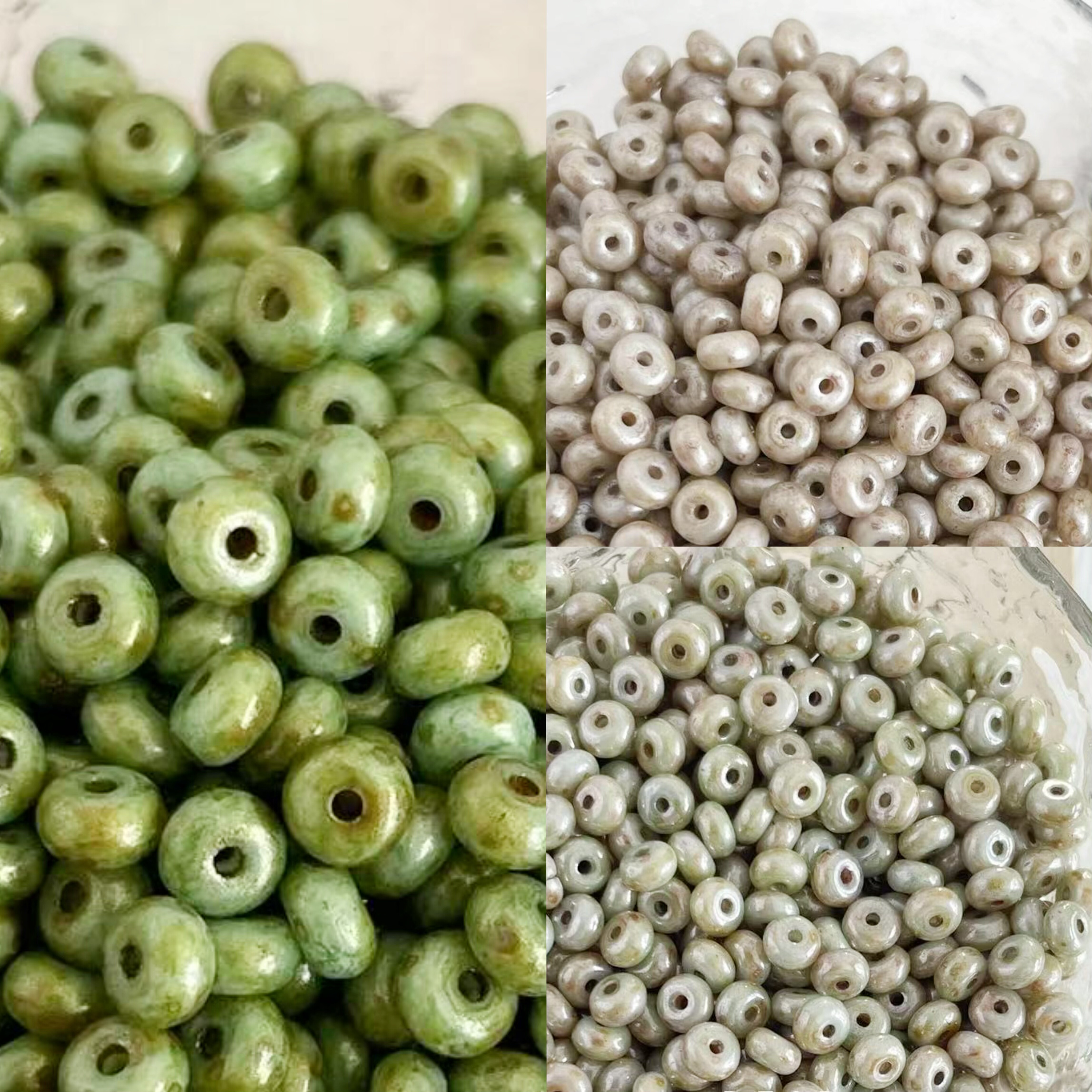 20颗装 进口捷克珠2.5*4mm算盘车轮珠手工串珠手链项链耳环材料