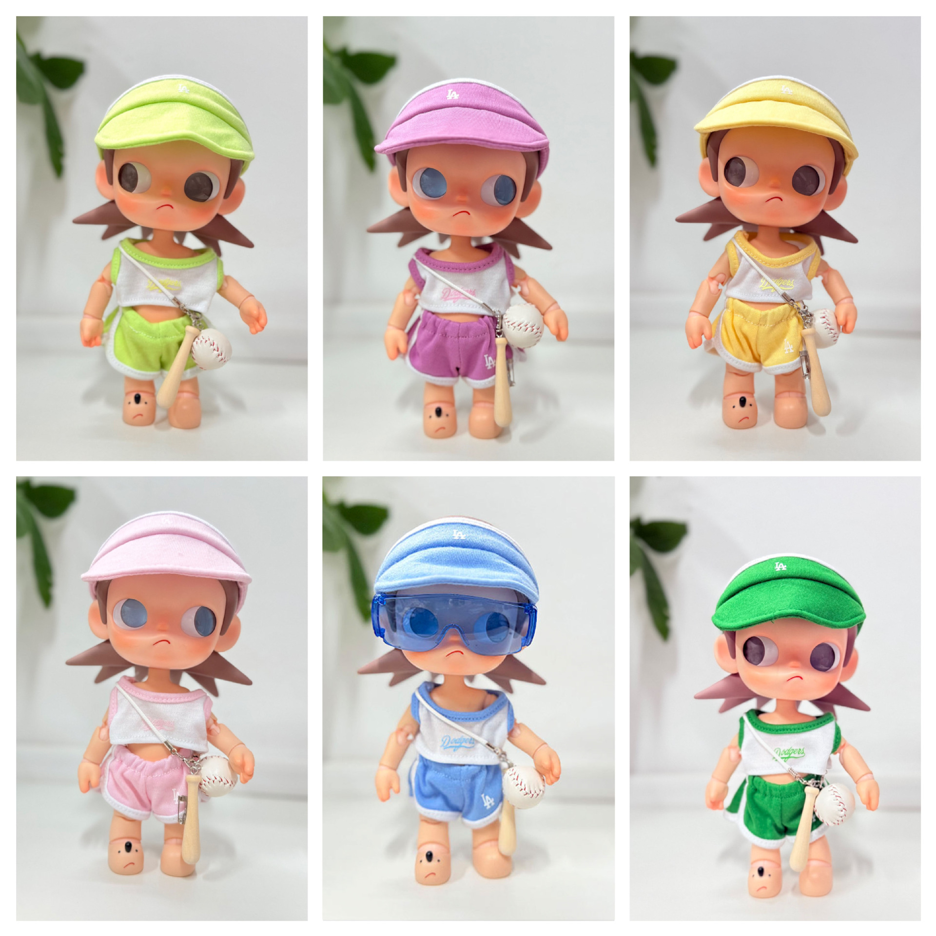 嘎子姐20cm娃衣棒球运动服着替