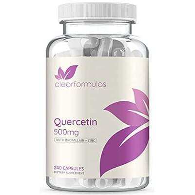 ClearFormulas Quercetin 500mg with Bromelain and Zinc Sup