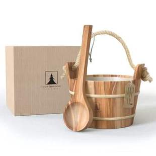 Sauna Handmade Ladle Set and from NORTHWOOD Cana Bucket