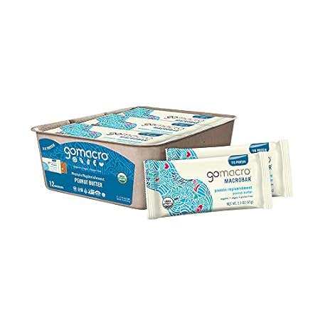 GoMacro MacroBar Organic Vegan Protein Bars - Peanut Butt