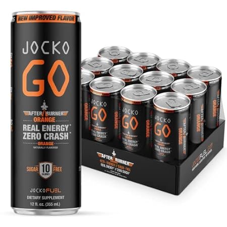 Jocko GO Energy Drink - KETO， Vitamin B12， Vitamin B6， El