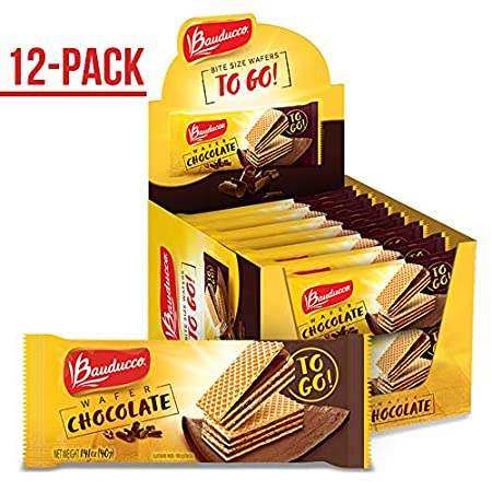 bauducco cookie wafers (chocolate, 1.41 0z (pack of 12))