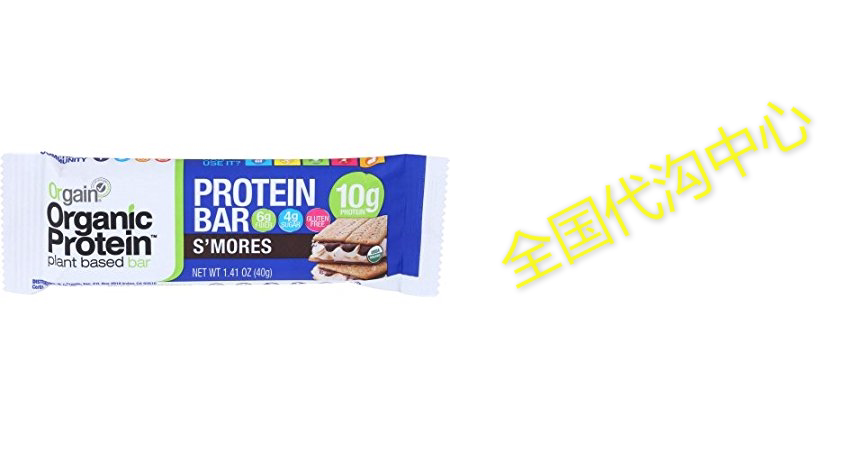orgain organic protein bar, smores, 12 count