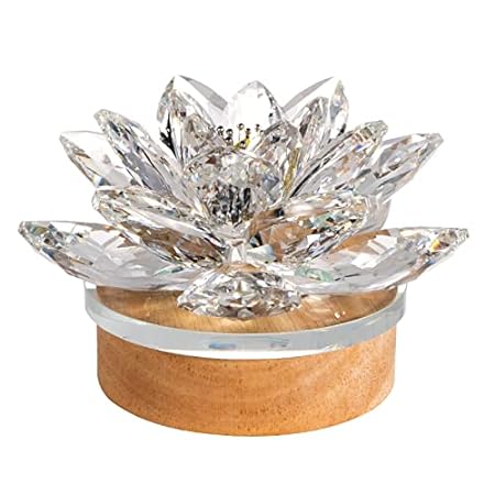 Maxistal Transparent Crystal Lotus Night Light Tone Refle