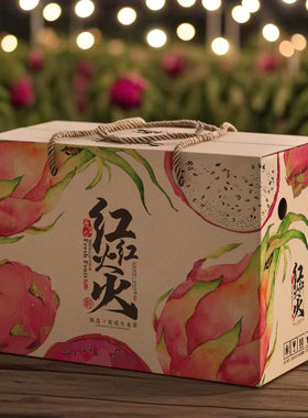火龙果礼盒空盒子纸箱子