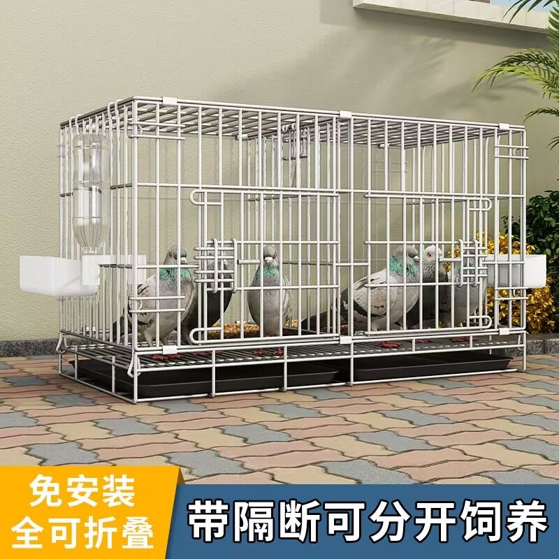 鸽子笼养殖笼双层大号家用折叠带隔断繁殖配对笼鸽子用品鸡笼兔笼,宠物/宠物食品及用品,鸟笼,淘宝优惠券,粉丝福利购,淘宝优惠卷
