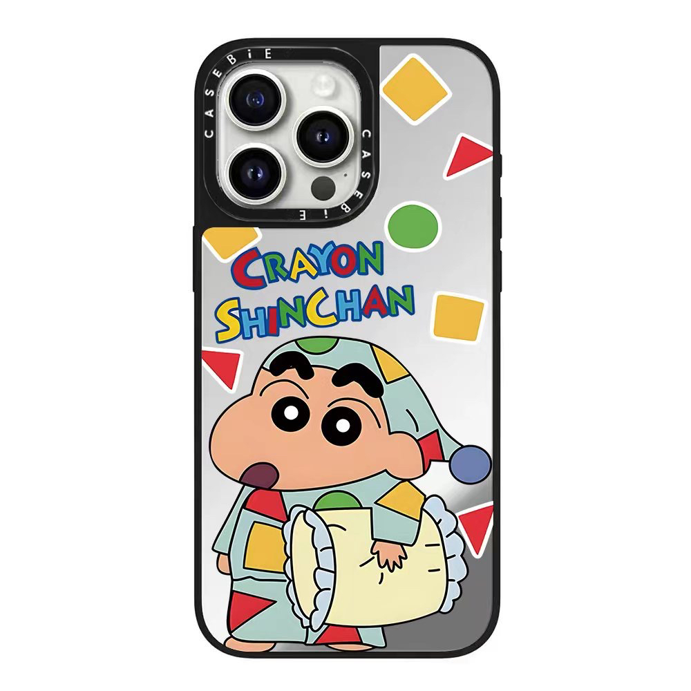 CASE联名睡衣蜡笔小新苹果16Pro适用iPhone15ProMax手机壳14Plus卡通可爱13防摔保护套12磁吸11全包女CASEBiE