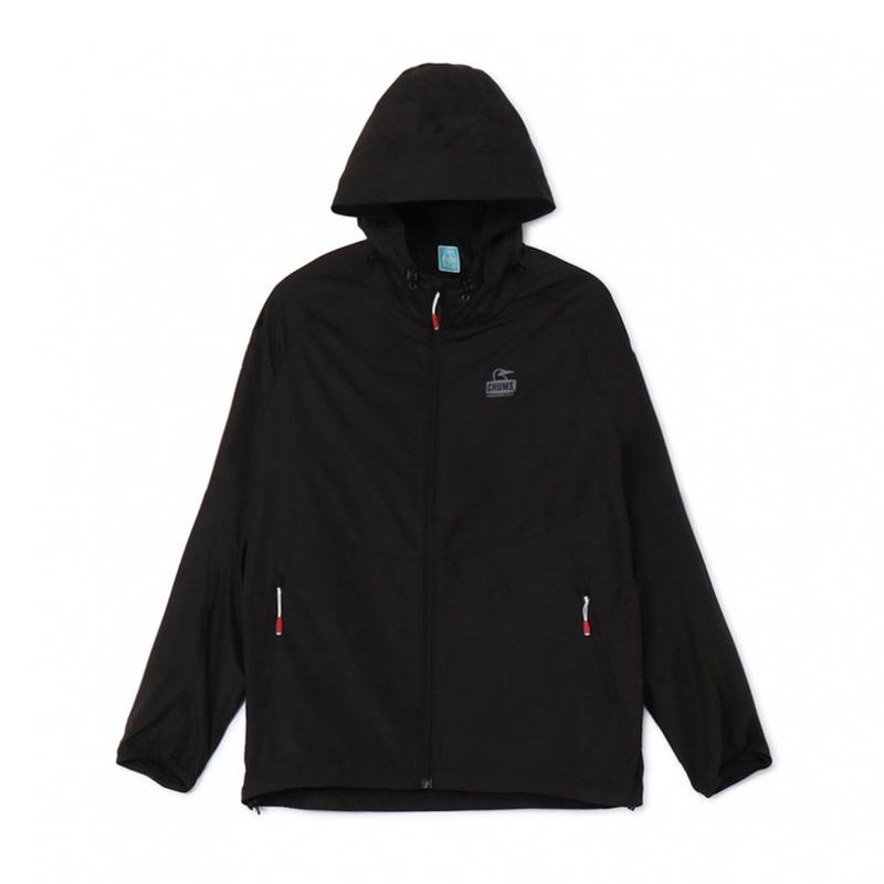 代购CHUMS女士户外风衣防泼水防紫外线抗静电轻量外套连帽长袖