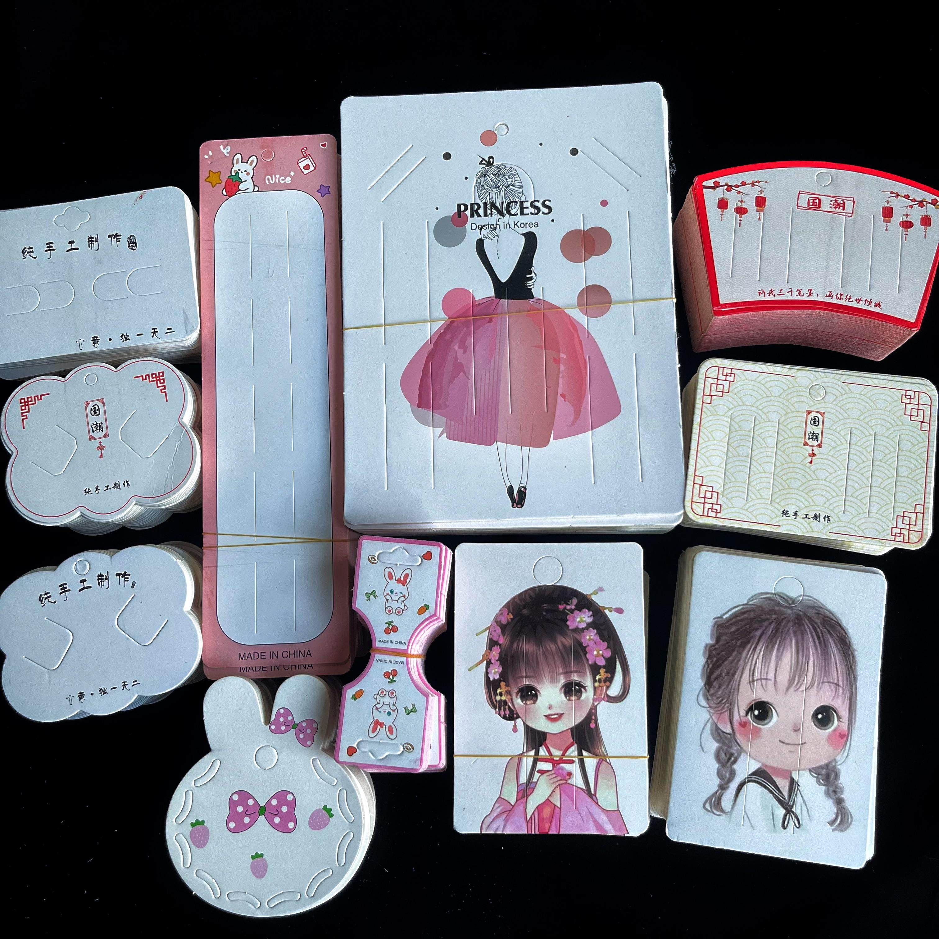 玖阁家发饰大卡纸云朵扇形小女孩古风美女纸卡纸发夹DIY配件,文具电教/文化用品/商务用品,折纸/手工纸/衍纸,淘宝优惠券,粉丝福利购,淘宝优惠卷