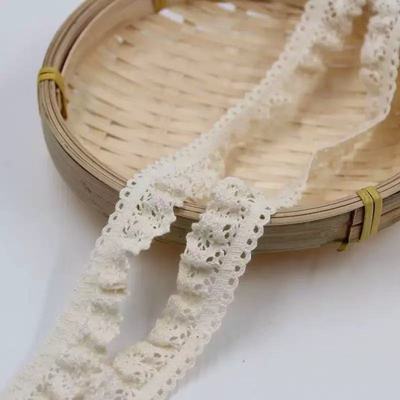 双边弹力棉线纯棉蕾丝花边辅料材料装饰手工DIY弹力花边辅料