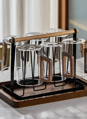 日本GP耐高温玻璃杯家用待客泡茶杯高档绿茶杯水杯套装个人专用喝