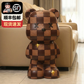 新年创意暴力熊存钱罐只进不出轻奢家居装 饰品摆件储蓄罐高级感