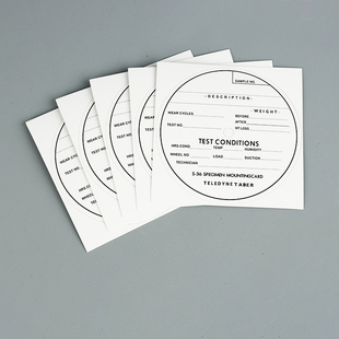 TABER贴纸S36贴纸TABERS36机贴纸试件标签贴纸试样磨耗试验机