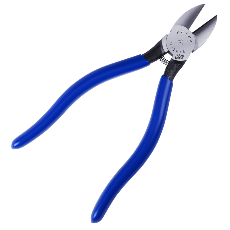 马牌N-207S日本进口电工斜嘴钳斜口钳加长偏口钳剪线钳钢丝剪切钳