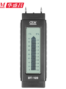 CEM华盛昌木材水分仪高精度手持式木材建筑材料含水量检测 DT-123