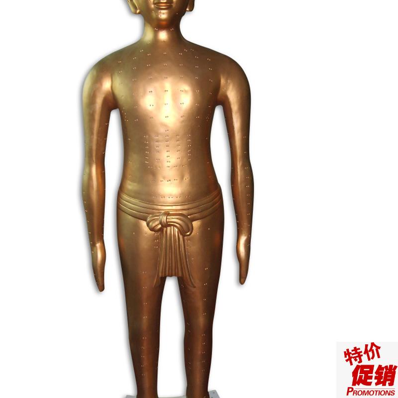 盼夕160仿古针灸模o型铜人瑜伽SPA中医式养生玄关摆件工艺品装饰