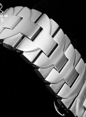 原装适用弧形实芯精钢表带沛纳海庐米诺系列PAM01316PAM01438男24