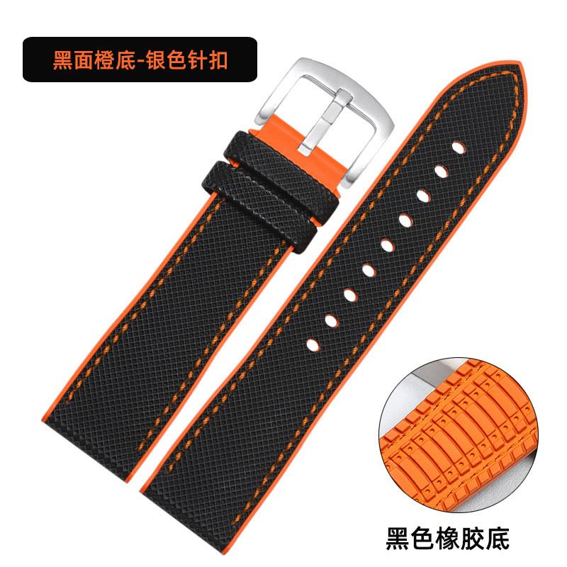 原装适用PANERAI沛纳海尼龙硅胶表带男胖大海PAM441/111橡胶带222