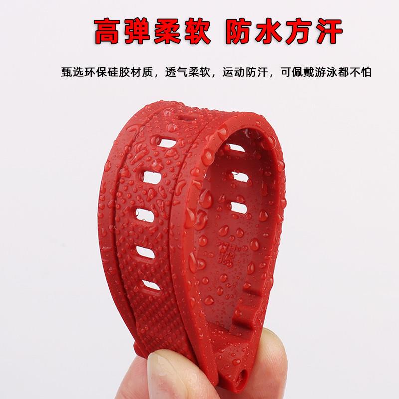 原装适用卡西欧钢铁之心GST-B100210B400GS310W300凹口硅胶手表带