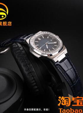 原装适用GEYA格雅腕表78081G78095G真皮手表带男凹口头层小牛皮表