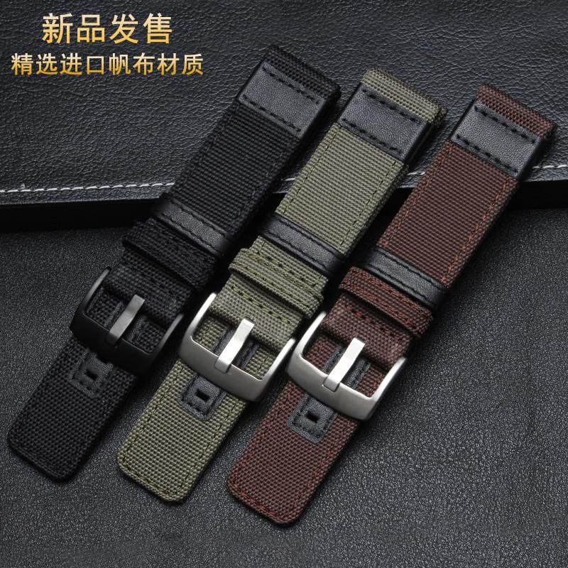 原装适用防汗户外尼龙手表带男jeep吉普JPW604化石fossil表链2224