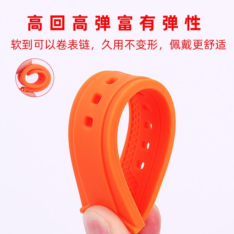 原装适用GEYA格雅酒桶型中国航天联名款8251G树脂硅橡胶男手表带2