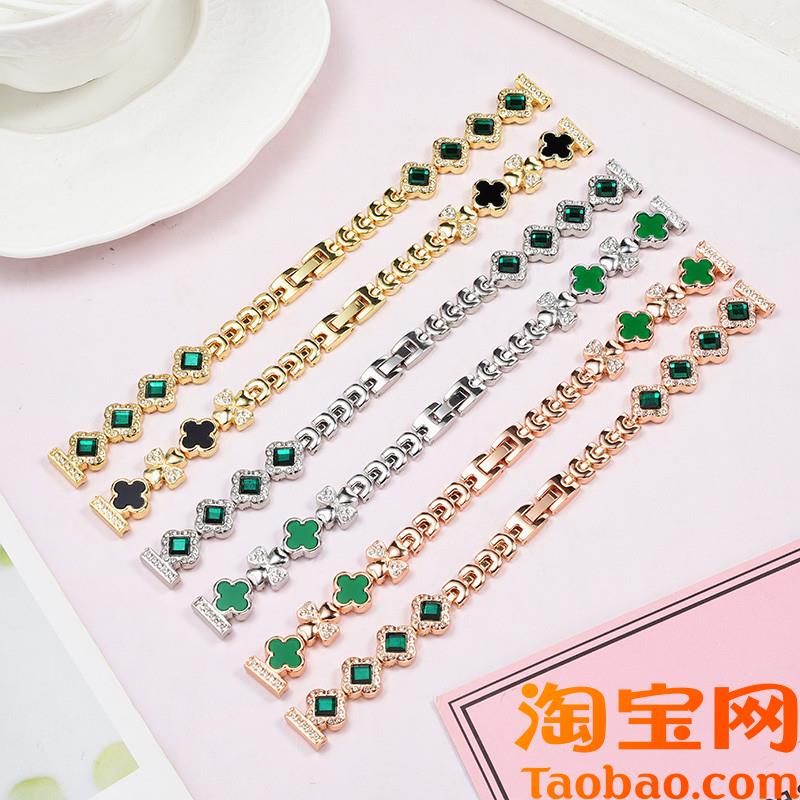 原装适用天梭1853表带钢带女俊雅T063.209/T049/T006镶钻精钢表链