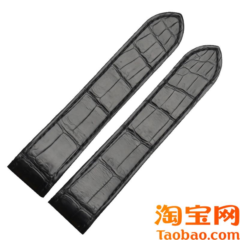 原装适用卡地亚山度士桑托斯Santos100鳄鱼皮手表带2023mm真皮表
