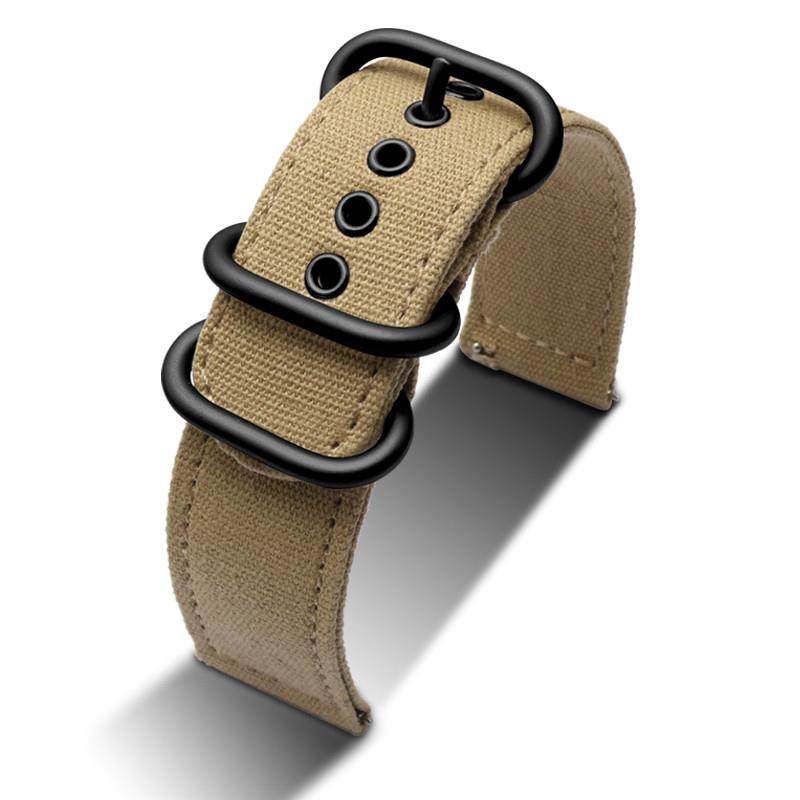 原装适用尼龙手表带卡西欧复古小方块A159W-N1A158WAA168防水帆布