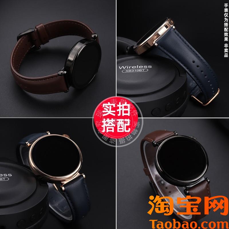 原装适用华为gt4女款表带真皮运动新款watch时尚简约41mm牛皮表带