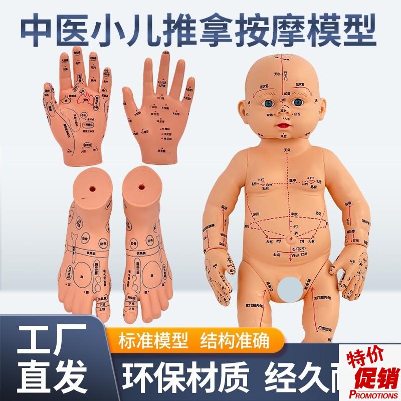 小孩推拿a按摩婴儿穴位宝宝模型50cm娃娃带穴位针灸图医馆手法练