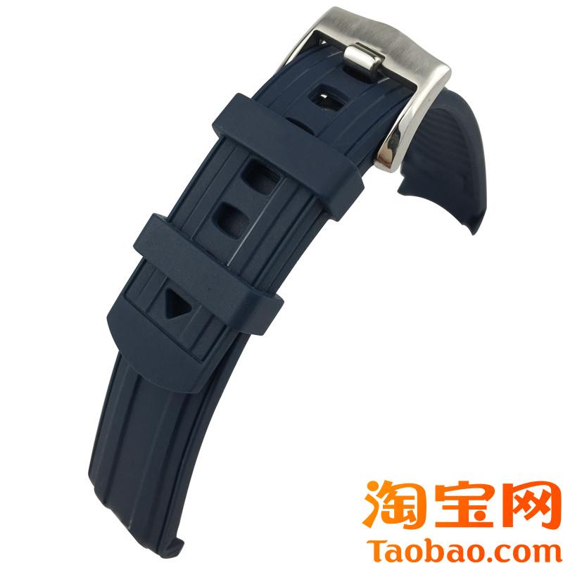 原装适用YGB氟橡胶手表带欧米茄伽新海马300海洋宇宙AT150防水192