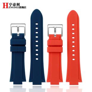 手表 B400硅胶手表带凸口改装 适用原厂卡西欧G SHOCK钢铁之心GST