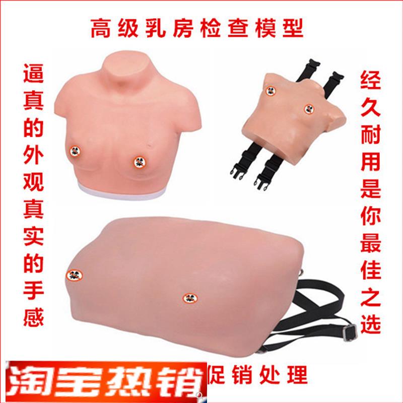 厂家直销高级着i装式乳房自检模型妇科模型胸部检查训练模具