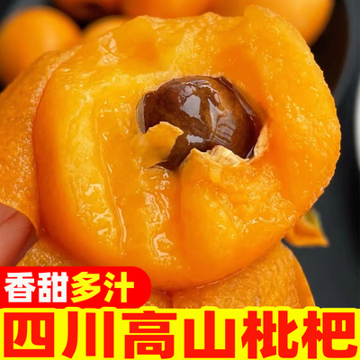 【四川枇杷】正宗四川大五星枇杷高山枇杷香甜多汁新鲜水果包邮
