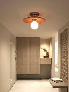 Sabi覆古简单包豪 原木Wabi 过道灯走廊灯中世纪风格 天花板灯日式