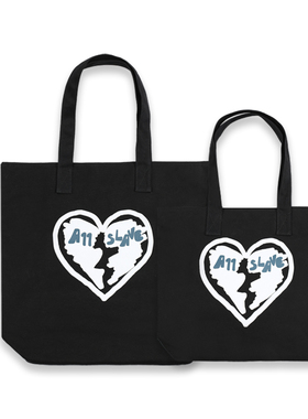 KTDAA11SLAVE新款心碎印花厚底挎包 手提包百搭潮牌包包