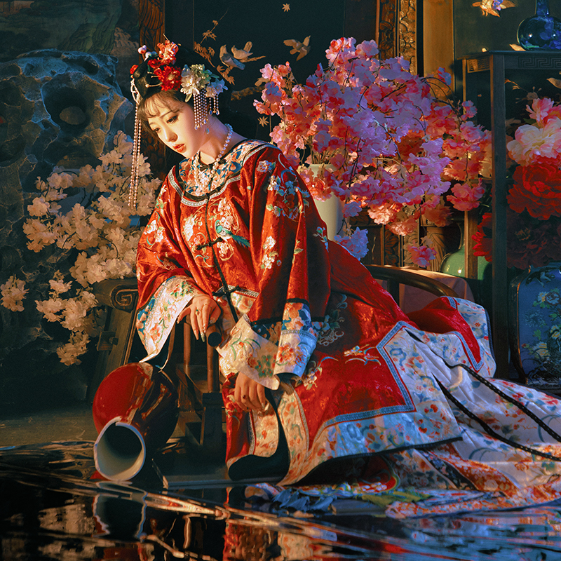 听月小筑刺绣清汉古装汉服